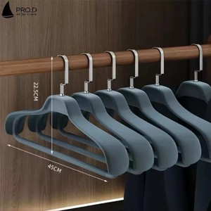 Nhựa Hộ Gia Đình Chống Trượt Quần Áo Móc Áo Cho Xuống Áo Khoác Rộng Và Kích Thước Lớn Cho Lưu Trữ Móc Áo - Product Image 6