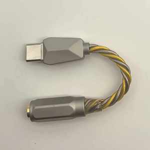 高品质短电缆镀银 32 位 384KHZ 采样 DAC 芯片组 Type c 转 3.5mm HIFI 音频电缆适配器 - Product Image 4
