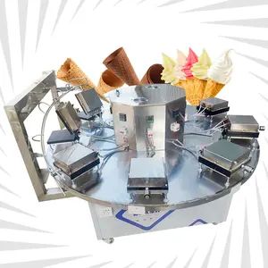 Промышленная пицца, автоматическая машина для изготовления сладких вафель, печенья, мороженого, конусная машина, цена