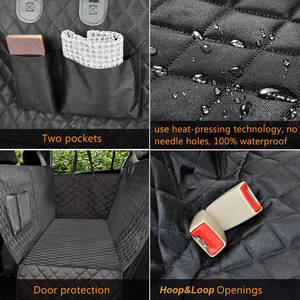 Waterproof Pet <b>Dog</b> Car <b>Seat</b> <b>Cover</b> <b>for</b> <b>Dogs</b> <b>Back</b> <b>Seat</b> Pet Backseat <b>Cover</b> Hammock with Side Flaps Non-slip <b>Dog</b> Car <b>Seat</b> <b>Cover</b> - Product Image 3