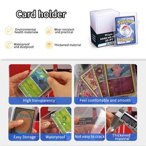 Porte-cartes classique en PVC transparent, épaisseur 35PT, 5 pouces, design minimaliste, rangement pour cartes de crédit, lot en vrac, pochettes de protection, OEM ODM - Product Image 5