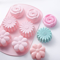 Moules à motifs multiples pour la décoration de gâteaux Moule à cupcakes Moule à chocolat Moules à gâteaux en silicone époxy