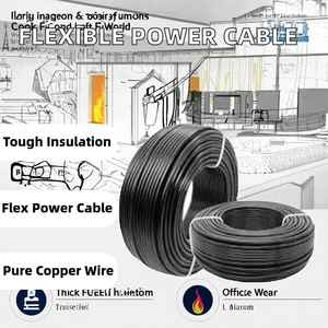 Cable de Cobre Trenzado de 0.5 Metros Cuadrados, 20AWG, Libre de Oxígeno, Aislamiento de PVC, 220V, IP20, para Cable de Alimentación BVR - Product Image 2