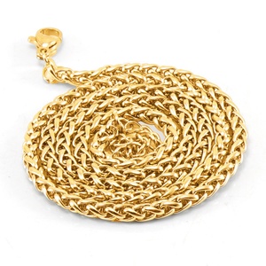 Cadena Cubana Miami de Acero Inoxidable 316L Chapada en Oro de 18k con Corte de Diamante para Hombre y Mujer, Collar de Cadena Curb Estilo Hip Hop - Product Image 1