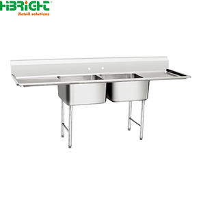 Évier simple en acier inoxydable de style américain pour table de lavage - Product Image 5