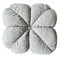 Coussin de siège en peluche de couleur unie, oreiller décoratif personnalisable pour canapé, chaise, chevet
