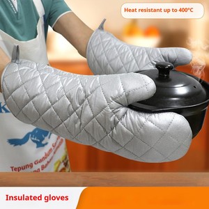 Guantes <span class=keywords><strong>de</strong></span> <span class=keywords><strong>Horno</strong></span> Térmicos Dobles <span class=keywords><strong>de</strong></span> Algodón Lavables y Profesionales para Uso Diario en <span class=keywords><strong>la</strong></span> <span class=keywords><strong>Cocina</strong></span>, Asados y Microondas - Product Image 6