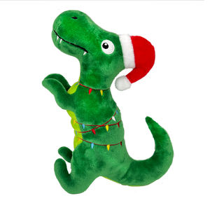 Juguete navideño de alta calidad para perros, muñeco de peluche de dinosaurio - Product Image 4