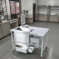 Grande table de panure électrique automatique pour poulet frit pour restaurant de restauration rapide