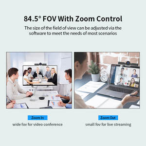 Webcam USB Oneking 1080p EPTZ, idéale pour les réunions en ligne, les appels vidéo, microphone intégré, garantit un son clair et transparent - Product Image 5