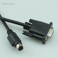Cable de programación de PLC MINI DIN 8 TO D, cable subserial, 1 unidad, 1 unidad