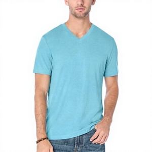 T-shirt Homme Col V 100% Coton GSM 160 Personnalisé avec Logo OEM – Vêtement d'été Doux de Haute Qualité à Prix Bas – MOQ - Product Image 2