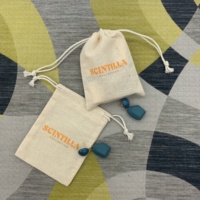 Produits écologiques, pochette en coton pour déodorant, sac avec impression de logo