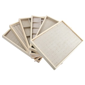 流行珠宝展览戒指耳环项链手镯展示托盘收纳盒 - Product Image 1