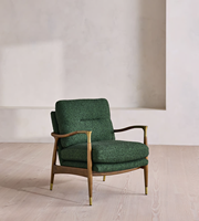 Fauteuil en tissu moderne italien pour salon, chaise individuelle en bois massif, chaise longue en velours pour chambre et bureau à domicile