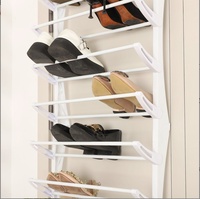 Organisateur de chaussures à suspendre sur porte Cedar Space à 12 niveaux avec housse anti-poussière, design mural peu encombrant pour le rangement des pantoufles