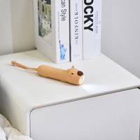 Mini Veilleuse Personnalisable en Forme de Capybara, Lampe Torche LED Mignonne pour Enfants, Cadeau USB