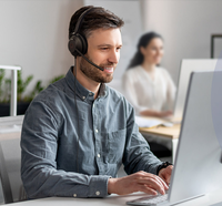Casque filaire USB Yealink UH35 avec égaliseur automatique, voix HD, double interface USB-C/A et haut-parleur dynamique de 3,5 mm