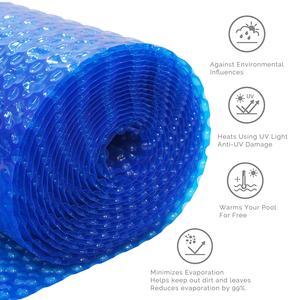 16mil 16x32FT Rectangle Quadruple Bulle Solaire <span class=keywords><strong>Piscine</strong></span> Couverture PVC Bundle Bord avec Al Boucle pour In-Ground & <span class=keywords><strong>HORS</strong></span> TERRE Piscines - Product Image 4