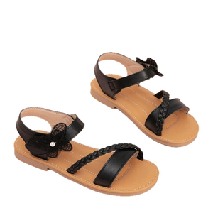 รองเท้าสานไข่มุกแฟชั่นสำหรับสาวๆ สไตล์ใหม่ ฤดูร้อน ใส่สบายแบบสวม เปิดนิ้วเท้า พื้นหนา - Product Image 5