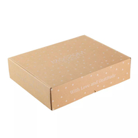 Boîte d'expédition pliable en kraft imprimée en couleur personnalisée, boîte d'emballage en papier durable pour vêtements, logo personnalisé
