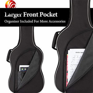 Personnalisé 2025 Nouvel étui de <span class=keywords><strong>guitare</strong></span> en polyester Sac de transport Sac à dos classique Rembourré Étui <span class=keywords><strong>souple</strong></span> Rembourrage de 0.3 pouces Sac léger - Product Image 6