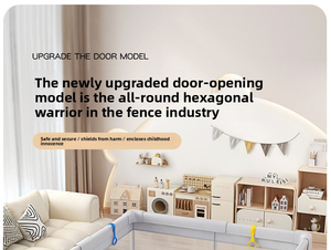 Corralito Plegable para Bebés con Columpio y Tobogán, Área de Juegos Interior y Exterior para Niños Pequeños, Espacio de Actividades Seguro con Tapete - Product Image 5