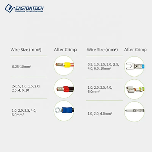 أداة العقص الهوائية أحادية الطرف شبه الأوتوماتيكية آلة العقص الطرفية السائبة لمعدات تصنيع الكابلات - Product Image 3