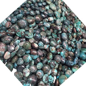 Pierres turquoises naturelles, bijoux ovales, <span class=keywords><strong>bleu</strong></span> foncé, lisses, cordon de perles, <span class=keywords><strong>Turquoise</strong></span>, offre spéciale - Product Image 6