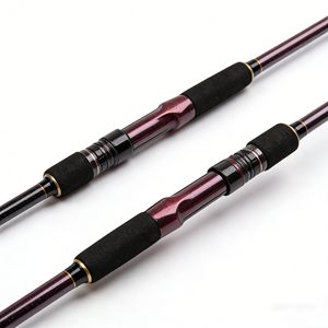 คันเบ็ดตกปลาทะเลชายฝั่ง คันจิ๊กกิ้งเร็ว คาร์บอน ด้ามจับ EVA  วงแหวนไกด์ Fuji  แข็งแรง สำหรับตกปลาไวท์เอ็มเพอเรอร์  ปลากะพงขาว - Product Image 3