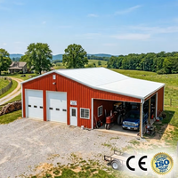 Entrepôt industriel préfabriqué en acier sur mesure, abri métallique robuste, abri portable imperméable pour véhicules en extérieur