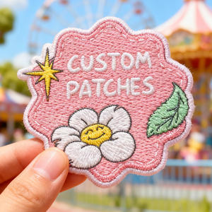 Индивидуальные дизайнерские нашивки EYD оптом: роскошные, забавные, вышитые, 3D-цветочные аппликации для одежды и головных уборов, наносимые термопрессом - Product Image 1