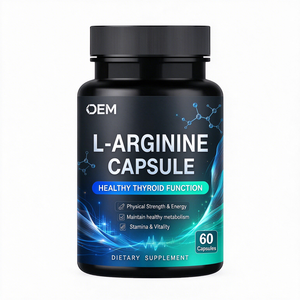 Cápsulas de L-Arginina OEM ODM, 60 Cápsulas Vegetales, Apoyo para la Tiroides, Energía y Resistencia, Fórmula Personalizada Disponible - Product Image 1