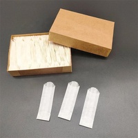 Sacs enveloppes en papier ciré blanc de luxe, taille moyenne, 22x76, 600 pièces/boîte