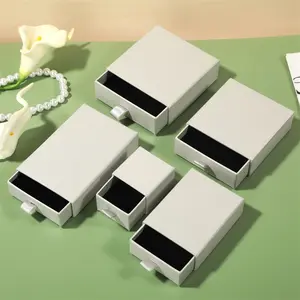 Anpassbare Schubladenbox für Ring Halskette Geschenkbox kundendefinierte Verpackungsbox aus Papier für Geburtstag-Schmuck