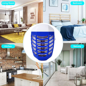 Piège à insectes électronique OEM à brancher, anti-moustiques et <span class=keywords><strong>moucherons</strong></span>, pour insectes volants, usage intérieur avec lumière LED - Product Image 5