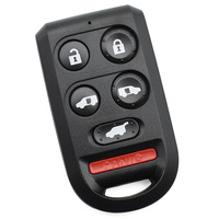 Carcasa de Plástico para Llave de Coche con Control Remoto, 6 Botones Integrados, Repuesto para Reparación