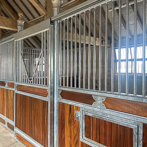 Portes battantes d'écurie pour chevaux en acier galvanisé permanent Qiqian Made, durables et préfabriquées - Product Image 5