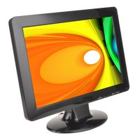 Moniteur LCD OEM 12 pouces avec entrée HDMI et DVI, moniteur LED 12 pouces 12V pour ordinateur, idéal pour les supermarchés