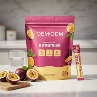 6 mélanges de boissons électrolytiques essentiels, vitamines, zéro calorie, variété pour adultes, 20 sachets, sans OGM, faible teneur en glucides, gestion de l'énergie OEM