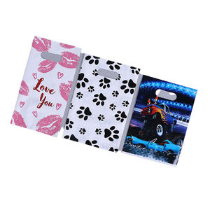 ถุงพลาสติกไดคัทแบบย่อยสลายได้พิมพ์ลายปรับแต่งได้สำหรับร้านค้าขนาดเล็ก - Product Image 3