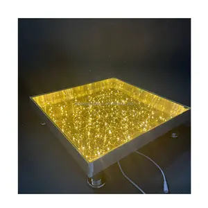 Gold star shinny wedding square 60*60cm stage with stainless decoration stage show display