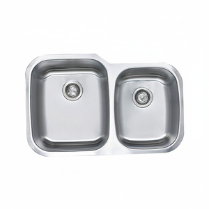[BAEKJO] Évier à double bac encastré européen BD813, design arrondi et acier antirouille - Product Image 2