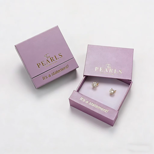 Eco-friendly Drawer Pull Out Slide Jewelry <b>Gift</b> <b>Box</b> Exclusive Pearl <b>Earring</b> Ring Necklace Packaging <b>box</b> - Product Image 1