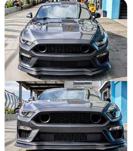 Kit carrosserie de conversion style Mach 1 pour pare-chocs avant avec lèvre et calandre pour Ford <span class=keywords><strong>Mustang</strong></span> S550 2015-2017 - Product Image 5