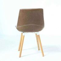 Chaises de salle à manger rembourrées confortables en cuir ergonomiques bon marché Offre Spéciale dossier haut