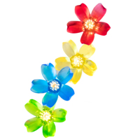 Lampe de jardin LED 20L pour fleurs, alimentée par batterie USB, 88 pouces, blanc chaud, plastique, IP44, pour cour, extérieur, décorations de Noël