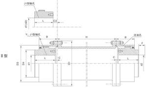 Venta de fábrica Varios Acoplamiento de eje sólido Acoplamiento de engranaje de forma enlazada de tambor con conjunto medio - Product Image 3