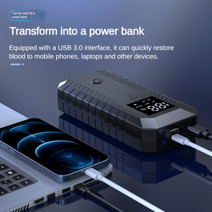 Véritable démarreur <span class=keywords><strong>de</strong></span> saut 4 en 1 <span class=keywords><strong>de</strong></span> 8000 Mha avec lumière <span class=keywords><strong>de</strong></span> secours pour les voyages d'hiver 600A Booster <span class=keywords><strong>de</strong></span> batterie <span class=keywords><strong>de</strong></span> banque d'alimentation automatique à courant <span class=keywords><strong>de</strong></span> pointe - Product Image 4