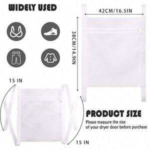 Sac de lavage pour chaussures en maille épaisse avec fermeture éclair, personnalisable avec logo, lavable et compatible lave-linge - Product Image 2